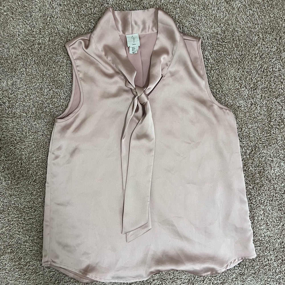 Joie pink silk tank top